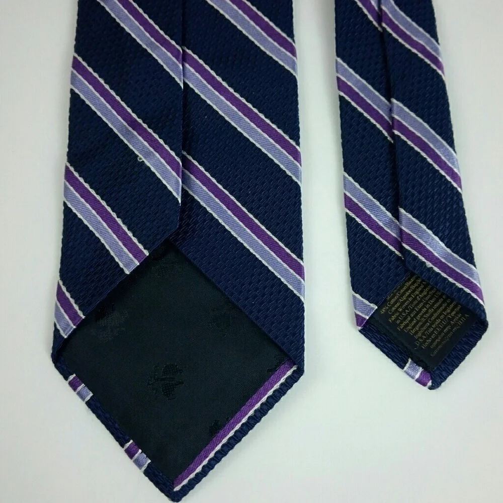 Brooks Brothers Irregular Silk Blue Stripe Tie